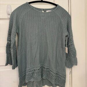 Lauren Conrad Crochet Sweater